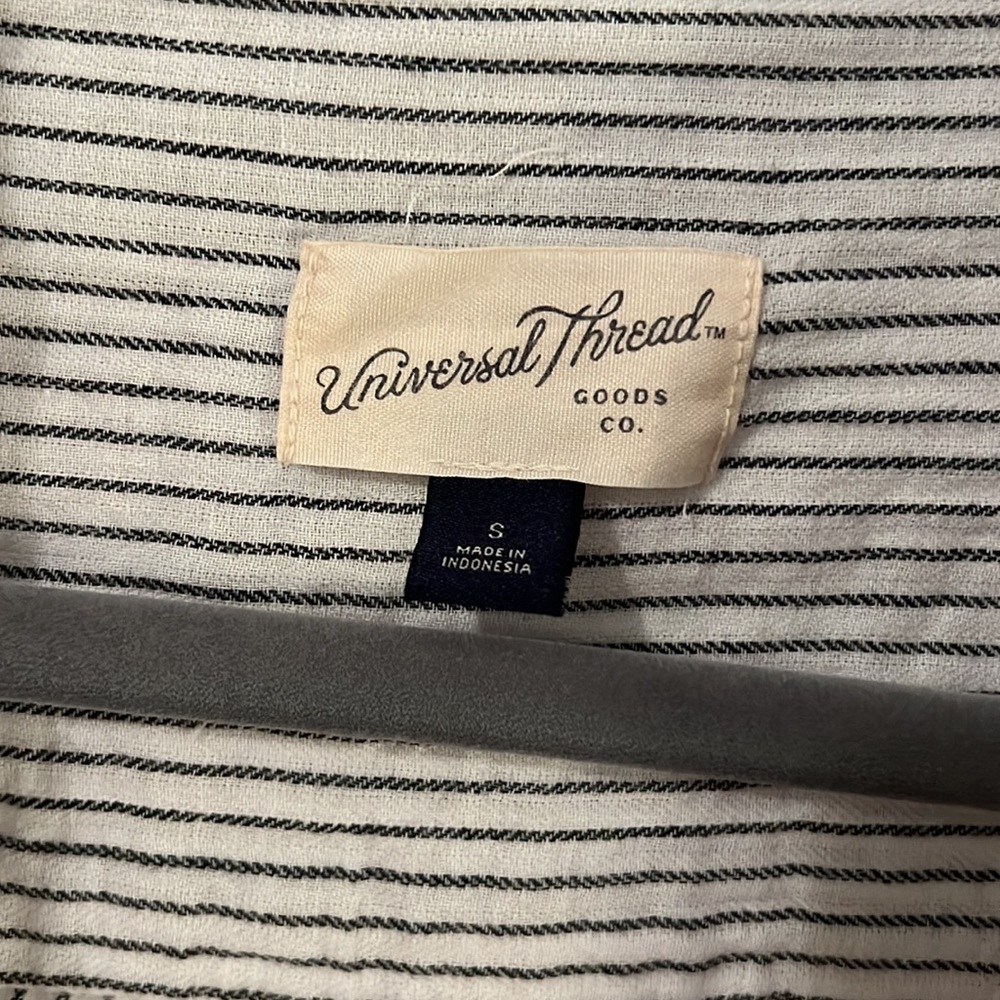 Universal Thread Goods Co. Pinstriped Button Up C… - image 3
